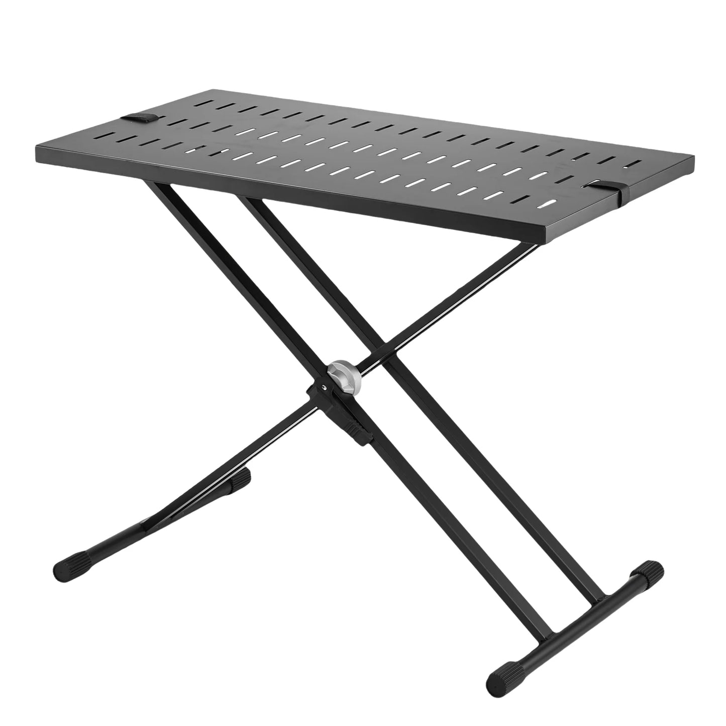 SucceBuy DJ Table Stand 32"x20" Portable DJ Laptop and Controller  Foldable Double-X Braced Keyboard Stand Tabletop Audio Mixer