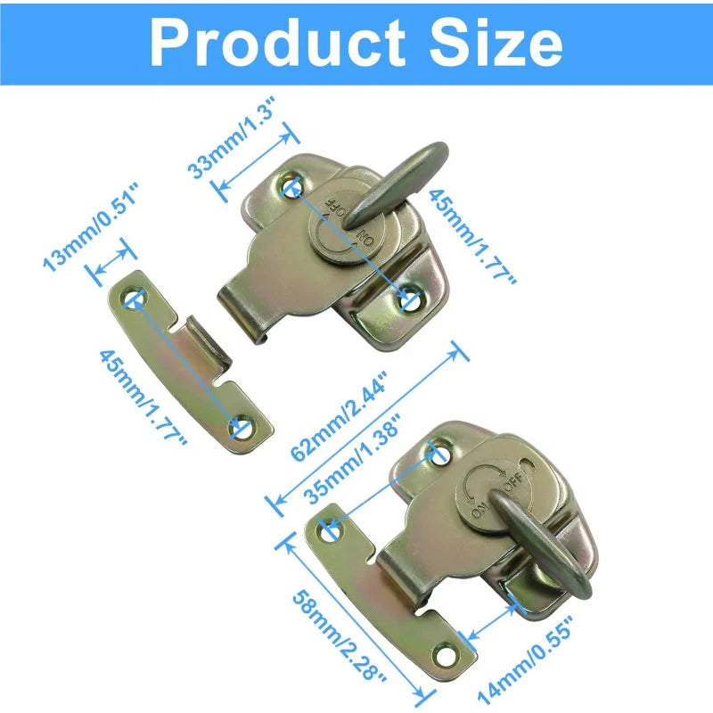 2 Sets Metal Table Locks Dining Align-N-Leaf Hardware Accessories Extension Ta