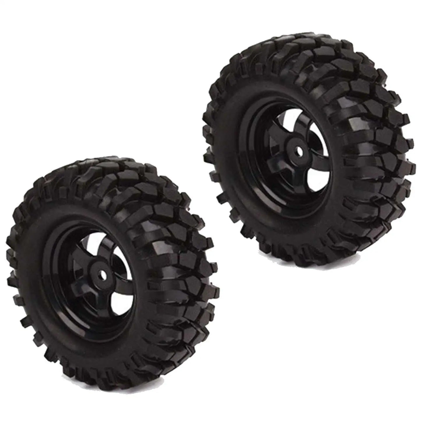 12mm Hex Hub Wheel Rim & Tires Tyre for 1/10 Off-Road RC Rock Buggy Truck 4pcs