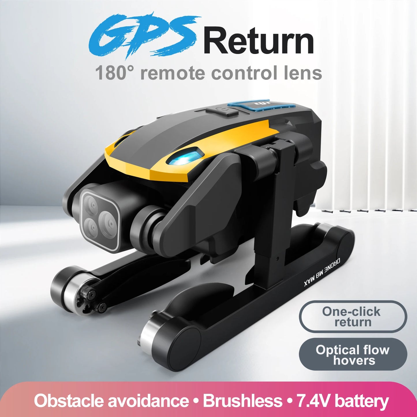 M8 Pro Drone 4k Profesional HD 4k Rc Airplane Dual-Camera Wide-Angle Head Remote Quadcopter Airplane Toy Helicopter