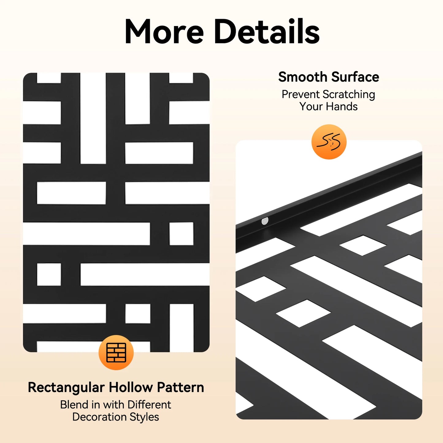 Black Decorative Outdoor Privacy Screen Panels For Patio