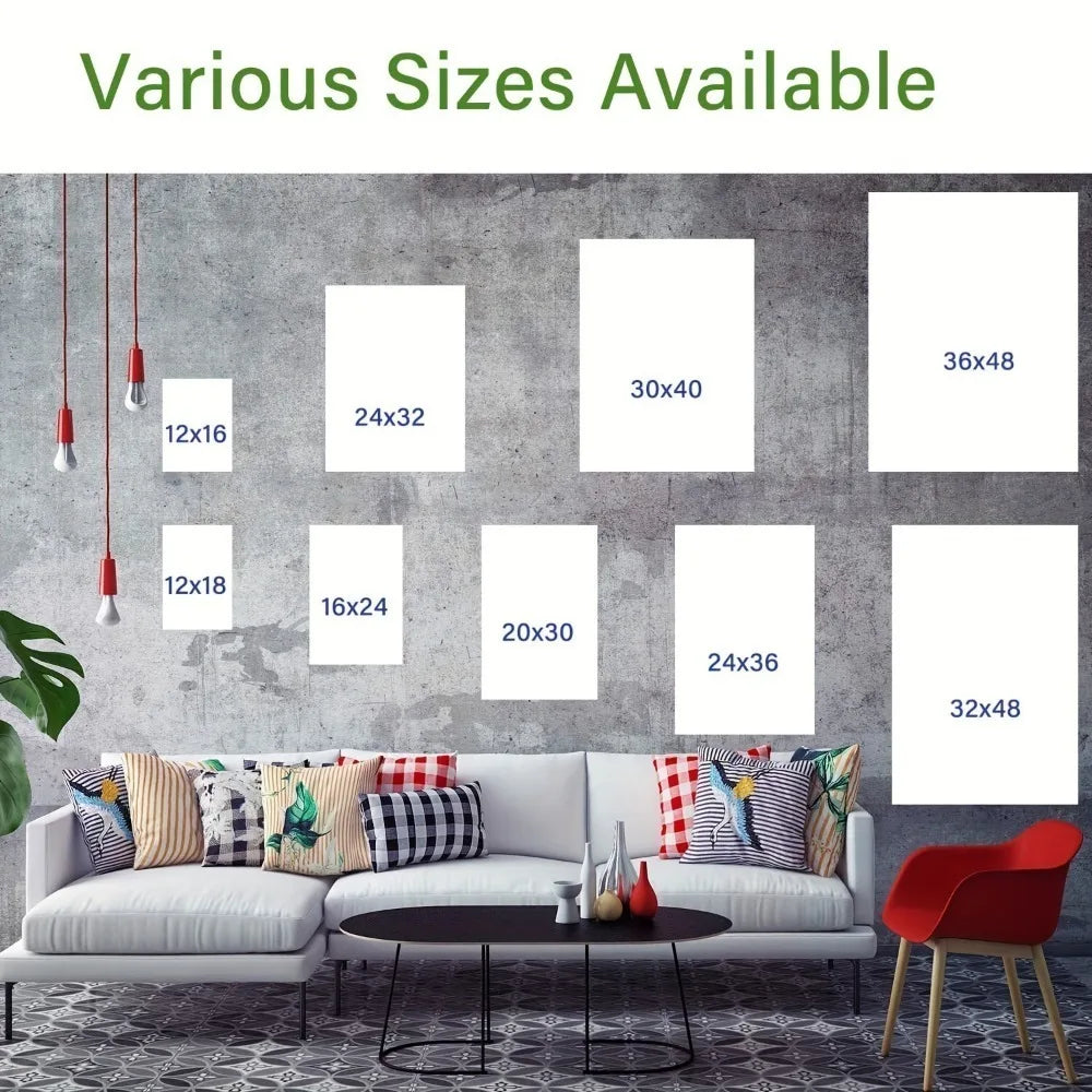 1.5 inch thick pine frame canvas wall art rustic farmhouse chicken scene with peaceful scenery, suitable for interior decoration