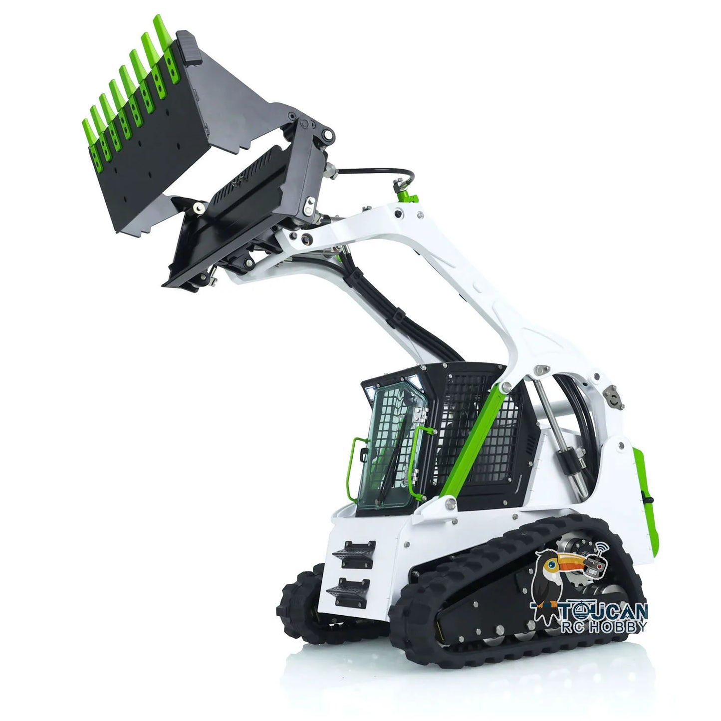 LESU 1/14 Aoue LT5 RC Hydraulic Loader Skid-Steer Design Remote Controlled Construction Machinery Model THZH1353