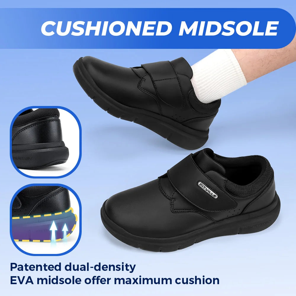 Extra Wide Mens Diabetic Walking Shoes With Arch Support