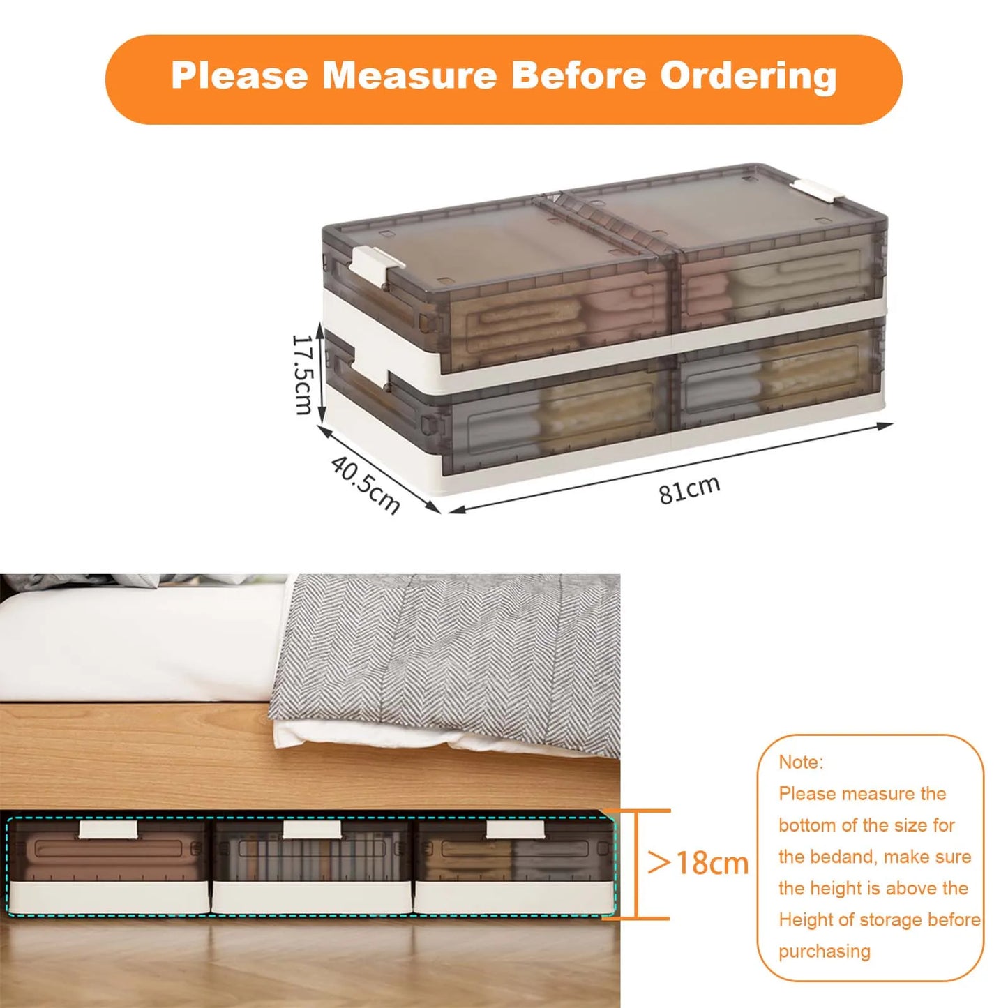 2pcs Under Bed Storage Box with Wheels Dust Proof Quilt Clothes Storage Bag Bedroom Toy Sundries Pulley Organizing Box