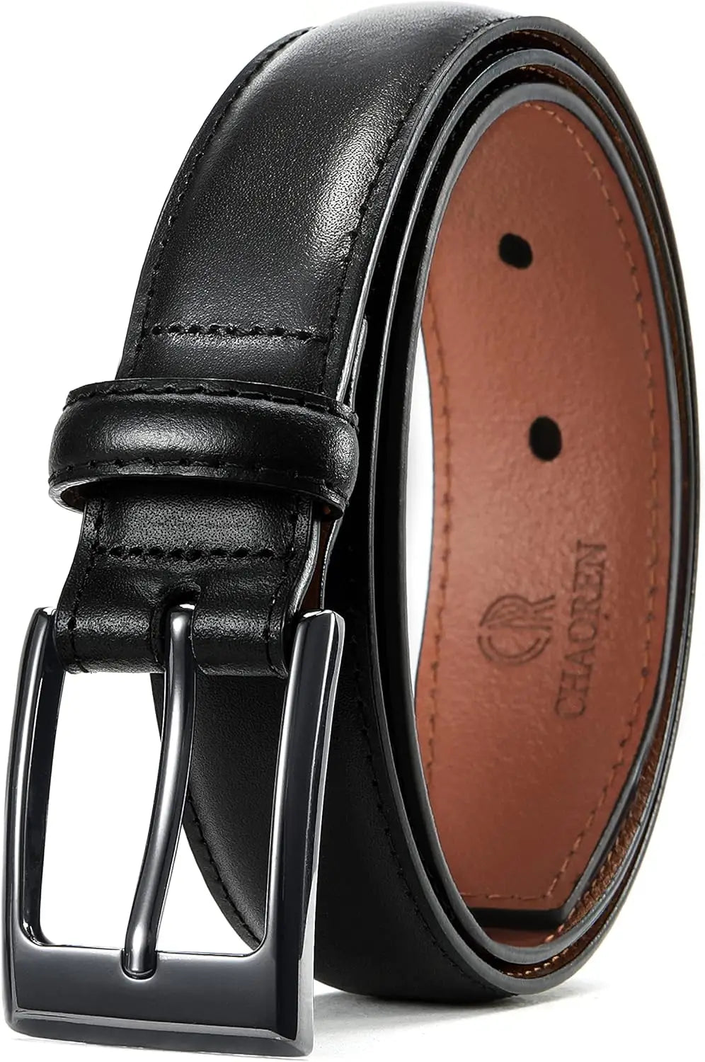 Mens Leather Belt Gift For Men Dress Shoes Companion