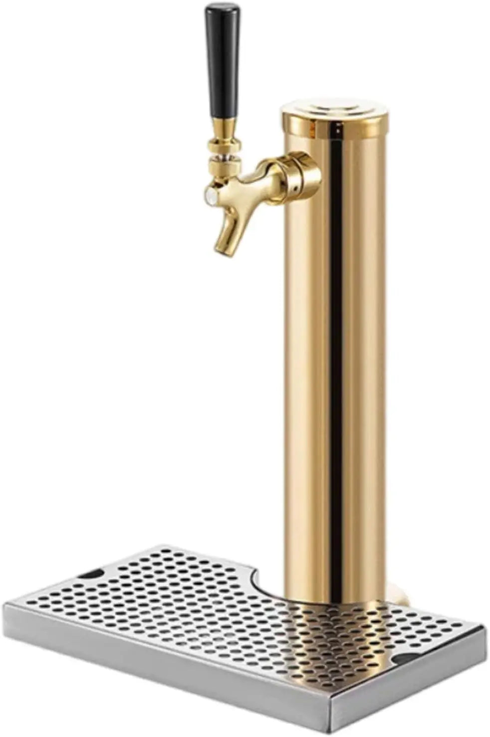 Kegerator Tower,Stainless Steel Beer Tower,Beer Tower,Single Tap Draft Beer Kegerator Tower,Stainless Steel Double Faucet Draft