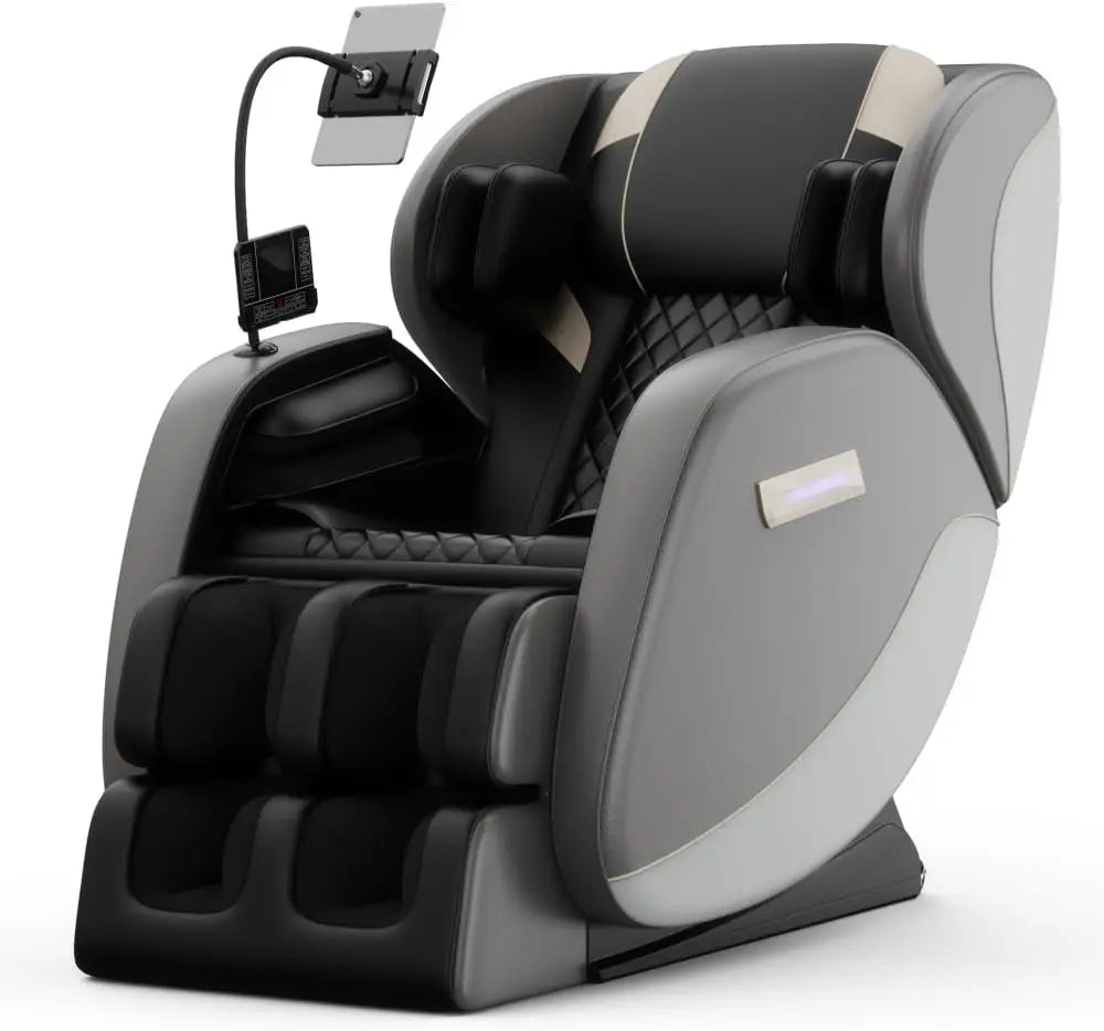 L-Shaped Full Body Massage Chair Recliner – Zero Gravity Reclining Chair with Air Pressure Massage for Adults