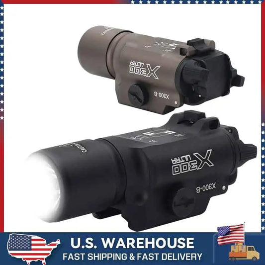 SOTAC Tactical X300UB X300U-B Flashlight X300U Scout Light White LED Hunting Weapon Light Fit 20mm Picatinny Rail