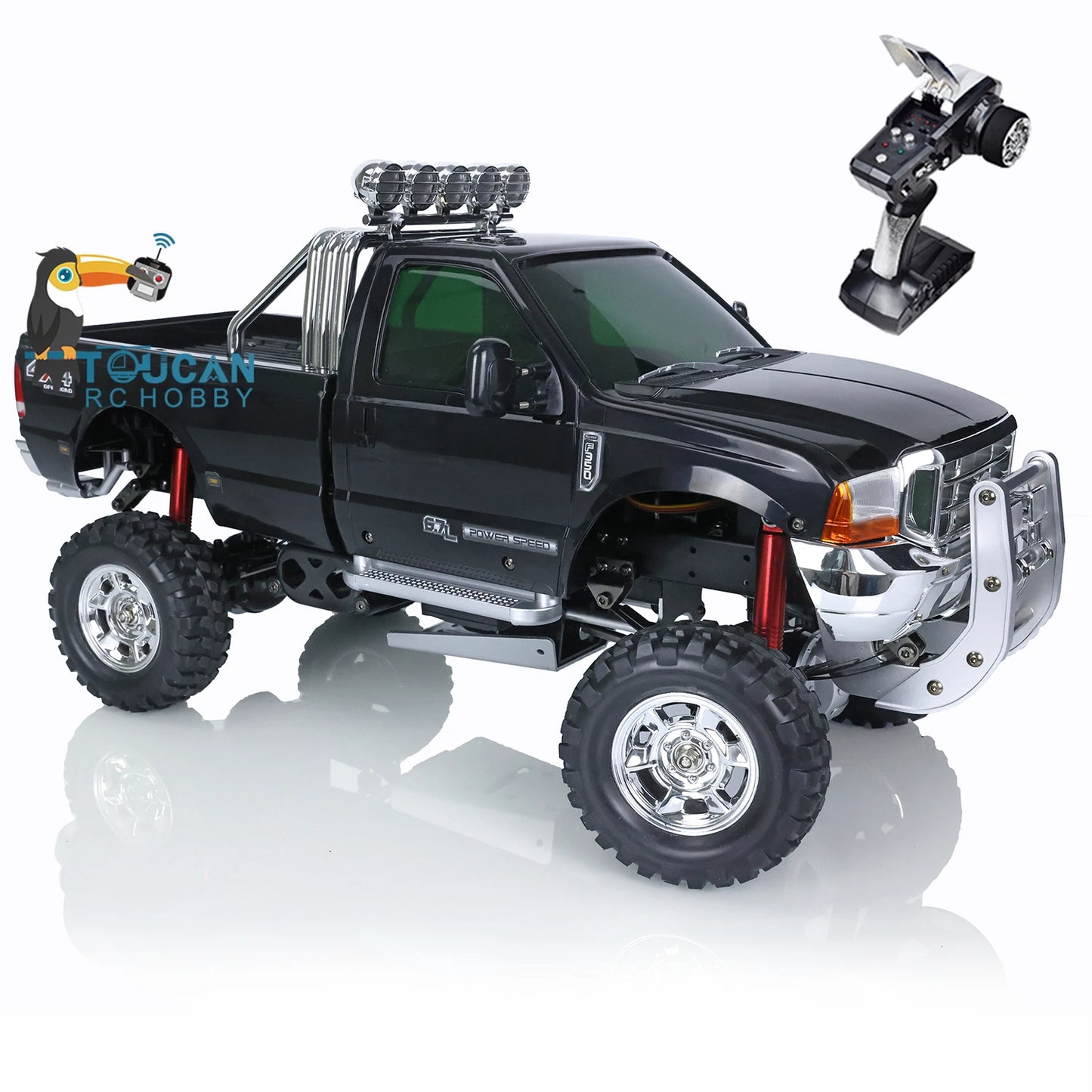 1/10 HG P410 RC Pickup Truck 4*4 Rally Racing Crawler Car 2.4G Radio Motor ESC Remote Control Vehicle for Off-road Hobbyists