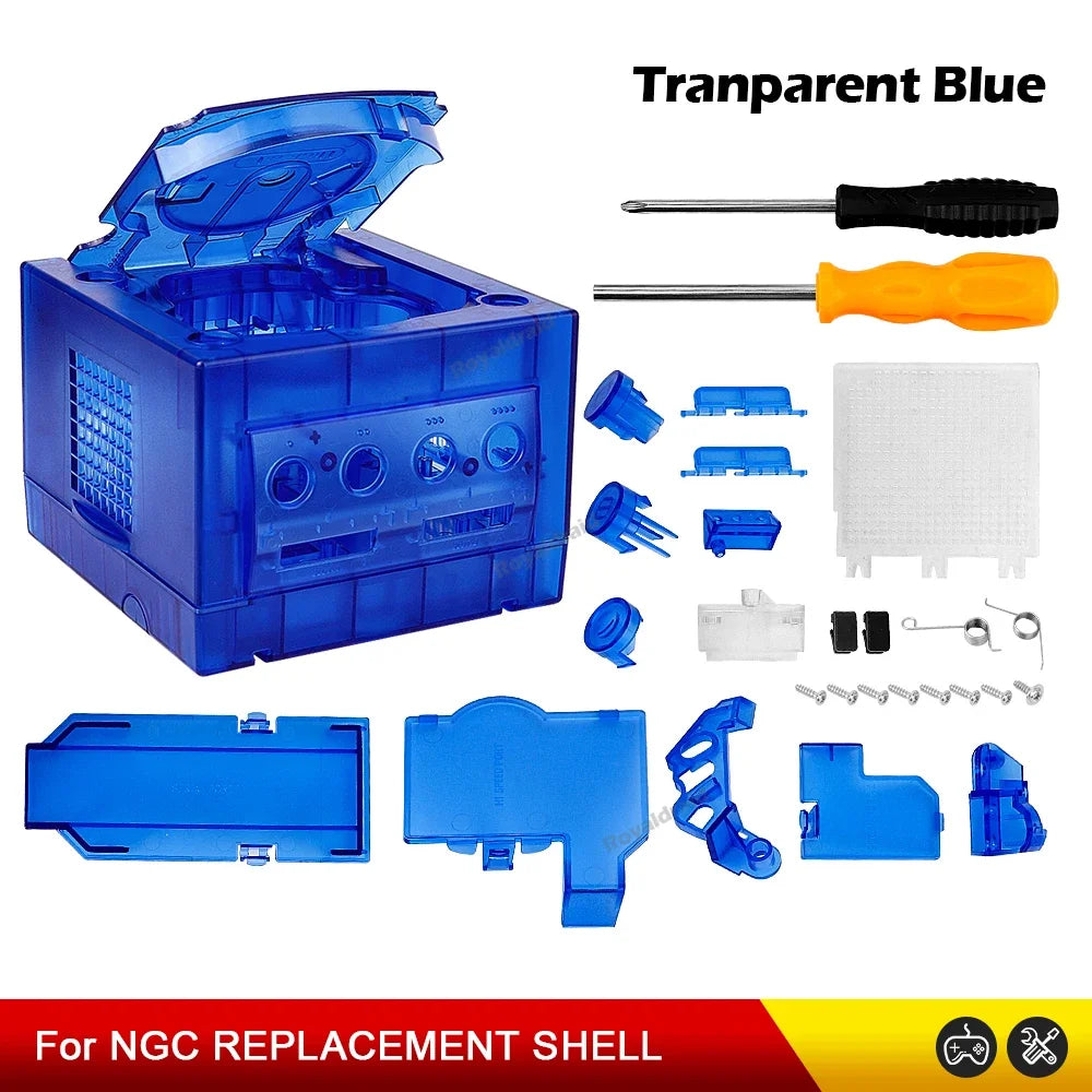 NEW For Gamecube NGC Replacement Housing Shell Transparent Case Box For Gamecube NGC GC Gaming Console DOL-101/DOL-001