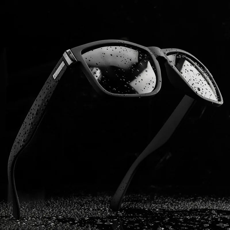 Fashion Fishing Sunglasses  Wrap Square Frame Retro Decorative Polarized Sunglasses Men Women Fishing Sun Glasses For Adults