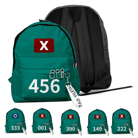 Unisex Solid Printing School Handbags Korea Game Season2 Shoulder Bags Student Large Capacity Outdoor Sports Daypacks