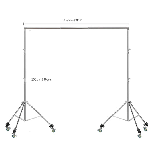SH 2.4X3M Heavy Duty Background Stand Frame  Heavy Outdoor Heavy Wall Stable Photography Studio Background Party Wedding