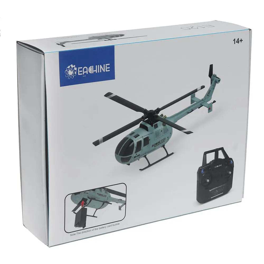 Eachine E120 RC Helicopter 2.4G 4CH 6-Axis Gyro Optical Flow Localization Flybarless Scale RC Drone Helicopter RTF RC Dron