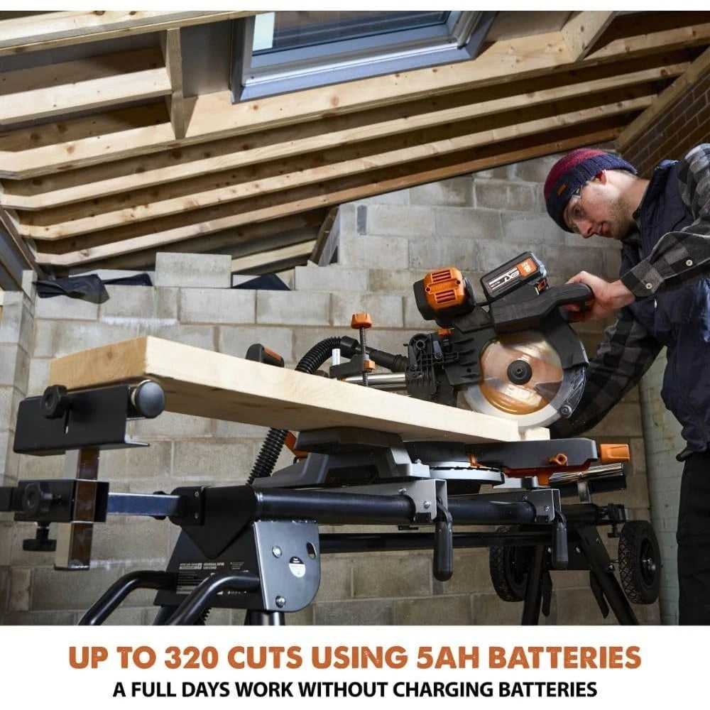 Free shipping - Cordless Dual Bevel Sliding Miter Saw,40V Brushless Motor,48° Bevel, 50° Miter,Compact & Lightweight - Hot Sale.