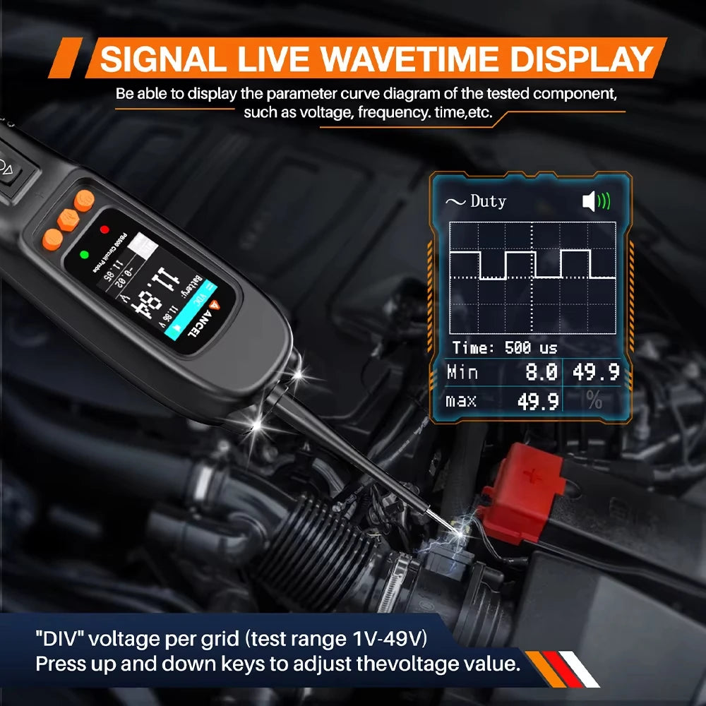 ANCEL PB500 Automotive Probe Tools 12V/24V Power Probe Circuit Kit Electrical Integrated Auto Battery System Diagnostic Tester
