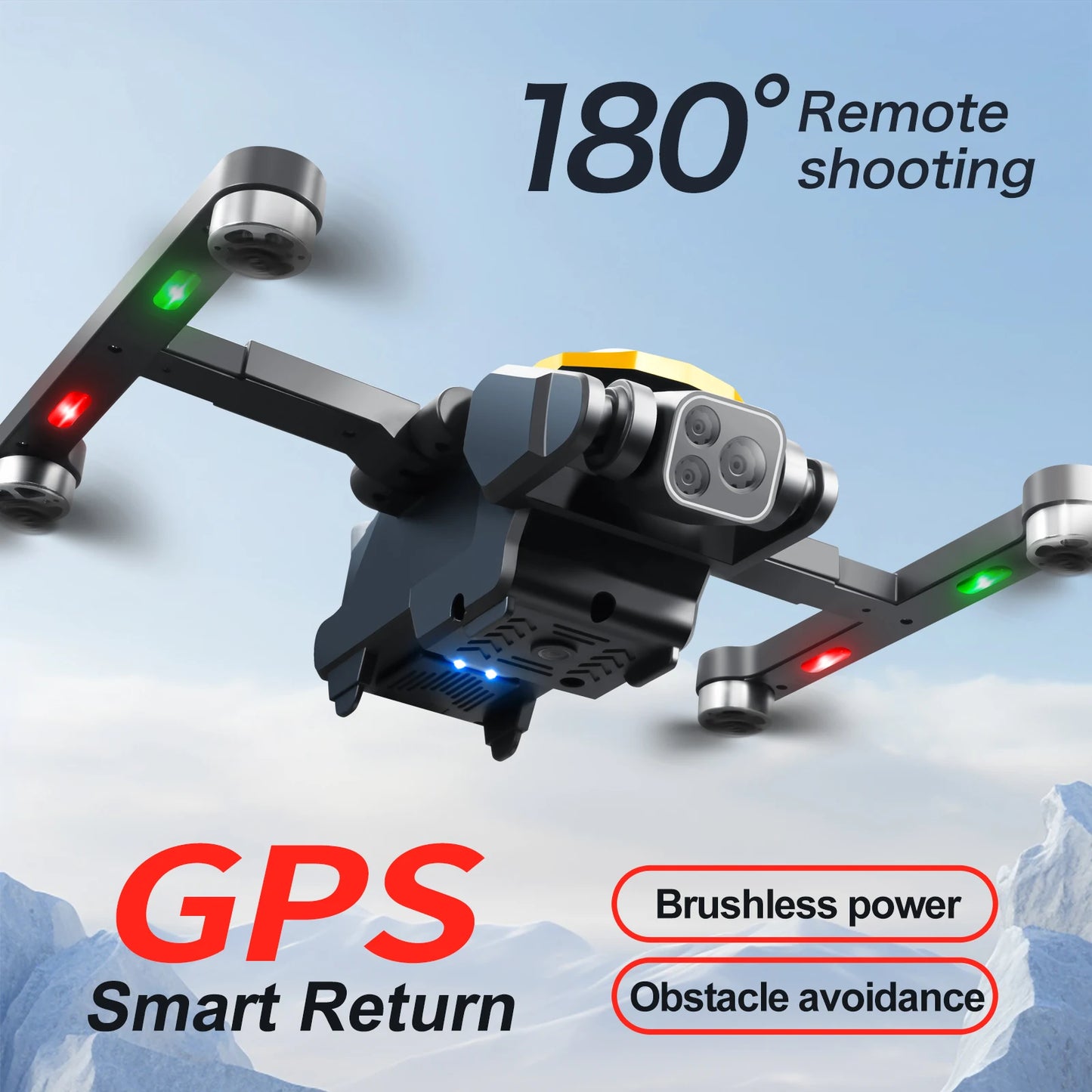 M8 Pro Drone 4k Profesional HD 4k Rc Airplane Dual-Camera Wide-Angle Head Remote Quadcopter Airplane Toy Helicopter