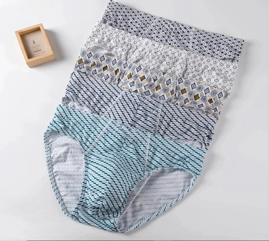 100% Cotton Briefs Mens Comfortable Underpants Man Underwear M/L/XL/2XL/3XL/4XL/5XL 5pcs/Lot Free & Drop Shipping
