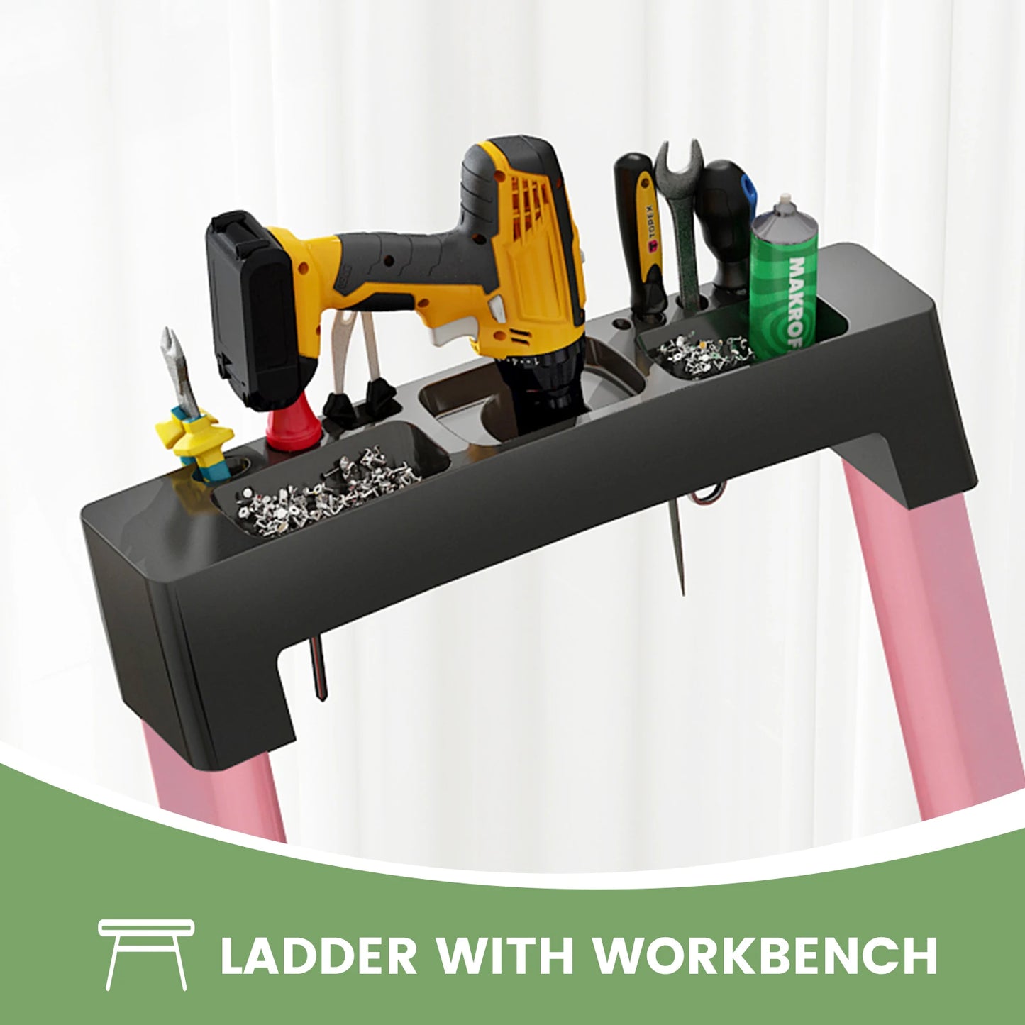 Multifunctional Kitchen Step Stool Safety Folding Ladders Carbon Steel Thickened Indoor Herringbone Stair Telescopic Ladder