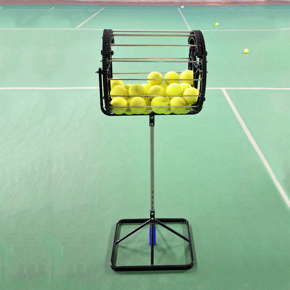 2 in 1 Tennis Ball Picker Tennis Ball Picker Saver Grabber Black Automatic Tennis Ball Pick Up Hopper