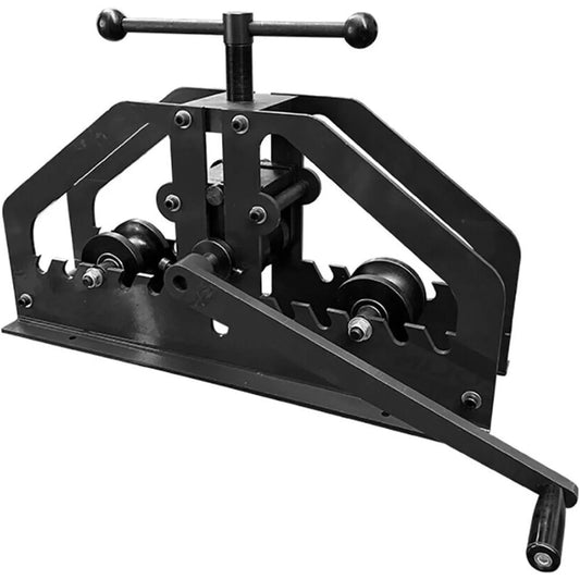 TR-60 Round Roll Bender, Heavy Duty Metal Brake Bender Multifunctional Bender Industrial Portable Tube Roll Tool for 1.5 Inches