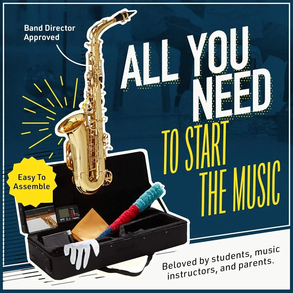 Woodwind Instruments Alto Saxophone - Case, Tuner, Mouthpiece, 10 Reeds Pocketbook- Purple E Flat Musical Instruments Saxophones