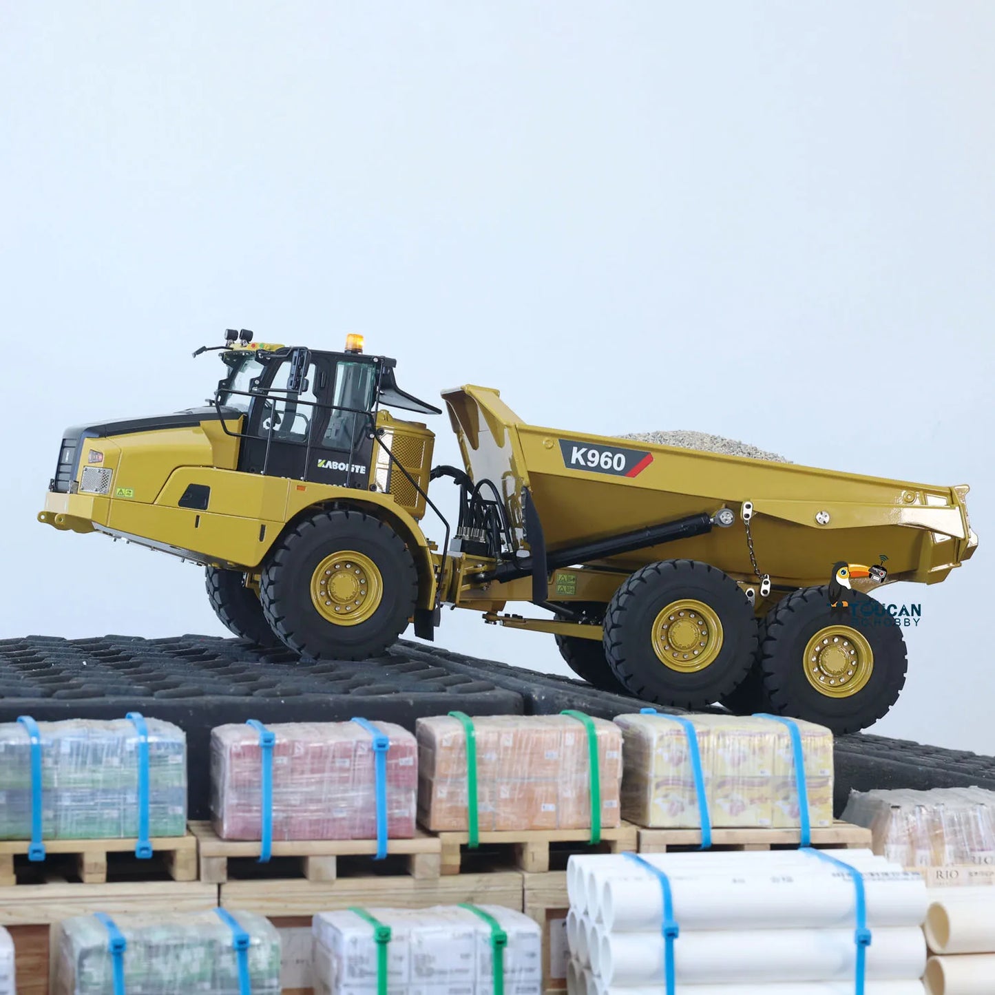 US Stock 1/18 Kabolite K961 100S RC Hydraulic Excavator HUINA Upgraded K336GC Digger Construction Vehicle Toy for Adults