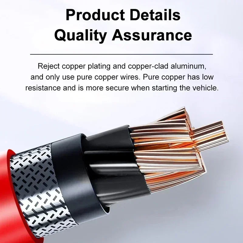 EAFC 1000A/1200A Jump Starter Power Bank Portable Charger Starting Device for 3.0L Emergency Car Battery Jump Starter