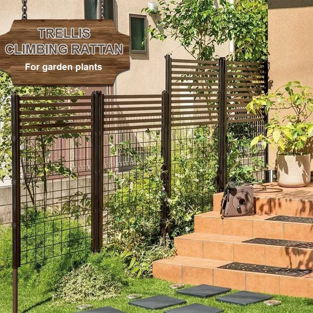 3 Ft Wide 4 Ft High PE Coated Metal Privacy Fence Outdoor