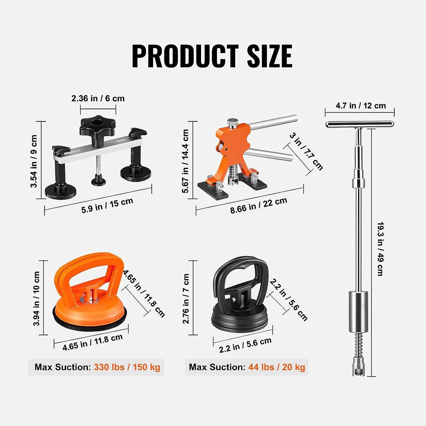 Professional Car Dent Repair Tools Paintless Dent Repair Kit Auto Body Dent Removal Remover Kits Dent Puller for Car Workshops