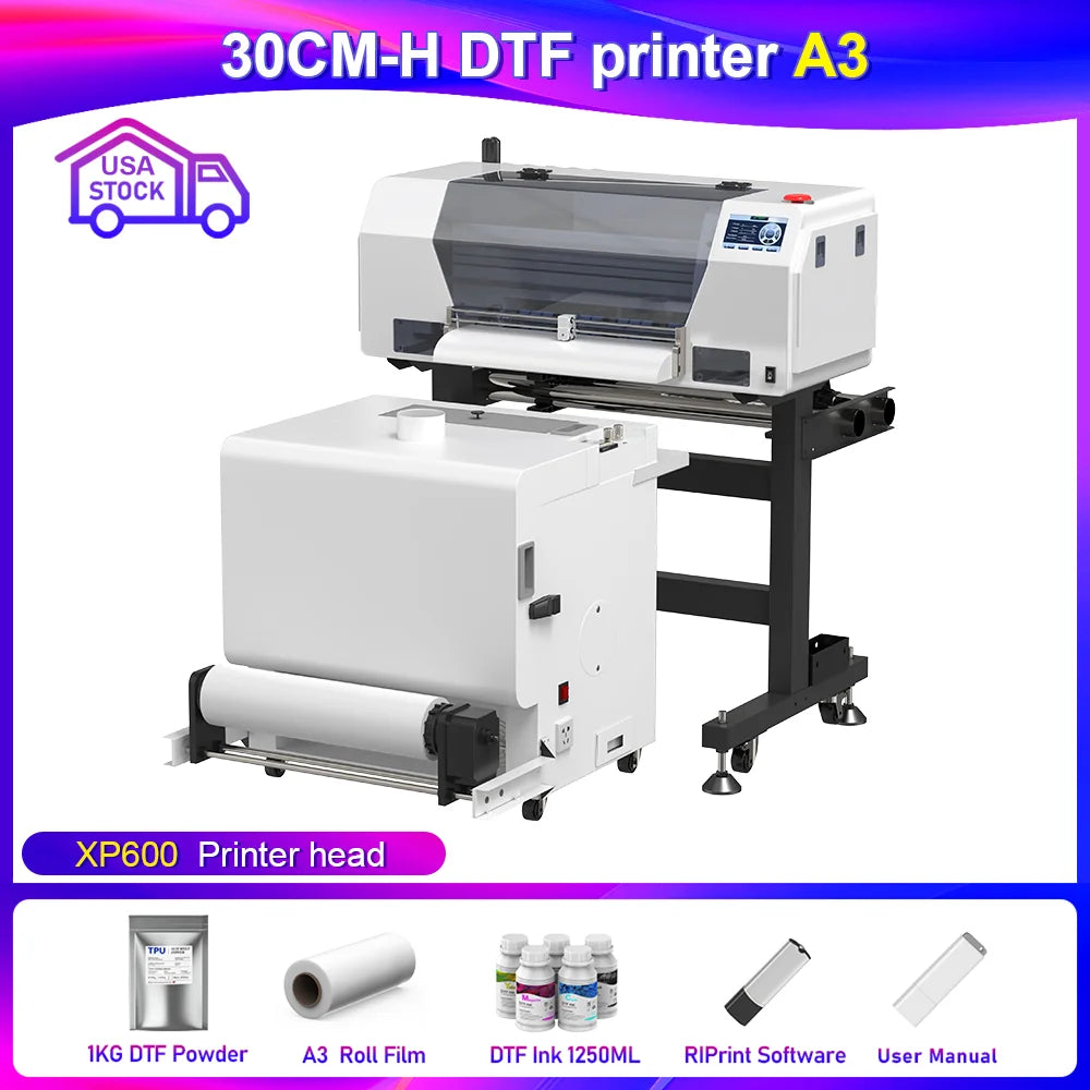 OYfame US Stock A3 A4 DTF Printer impresora UV dtf A3 For Epson XP600 T shirt Printing Machine A3 For L805 UV DTF Printer A3
