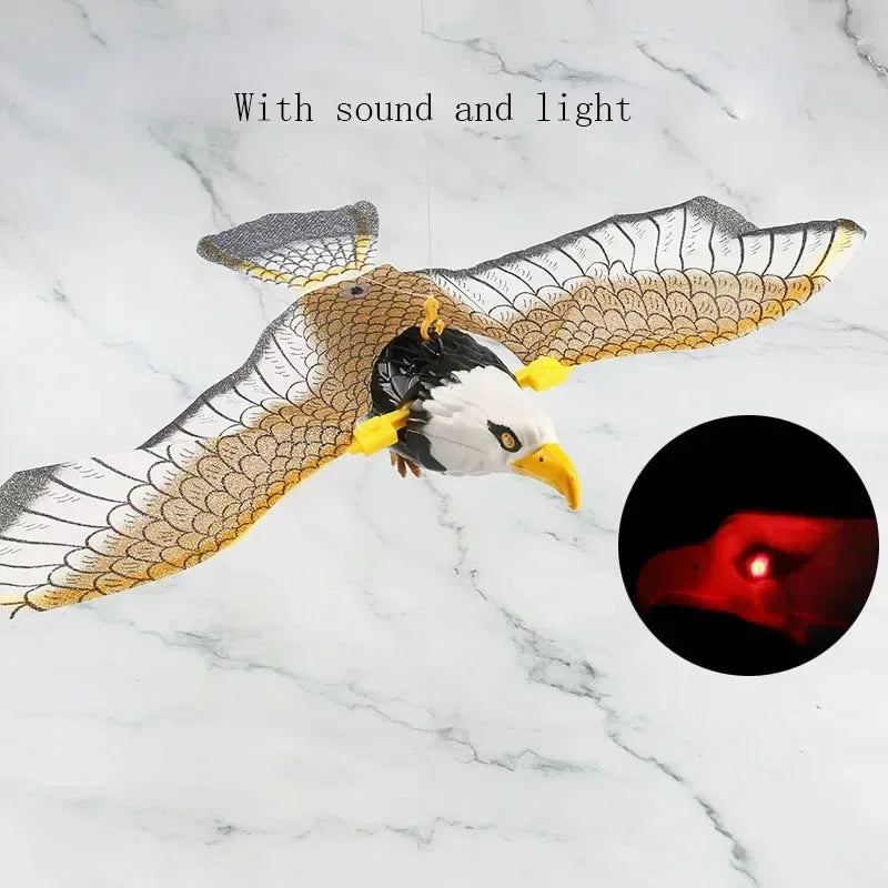Simulation Bird Interactive Cat Toys Electric Hanging Eagle Flying Bird Cat Teasering Play Cat Stick Scratch Rope Pet Toys Snake