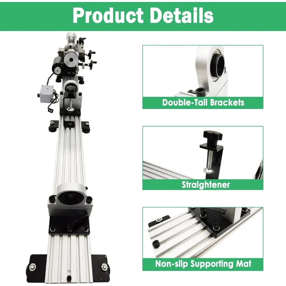 450W Pool Cue Lathe 0-2000RPM Billiard Cue Lathe Machine 0.87" Spindle Hole for Billiard Stick Repairing Turning Drilling