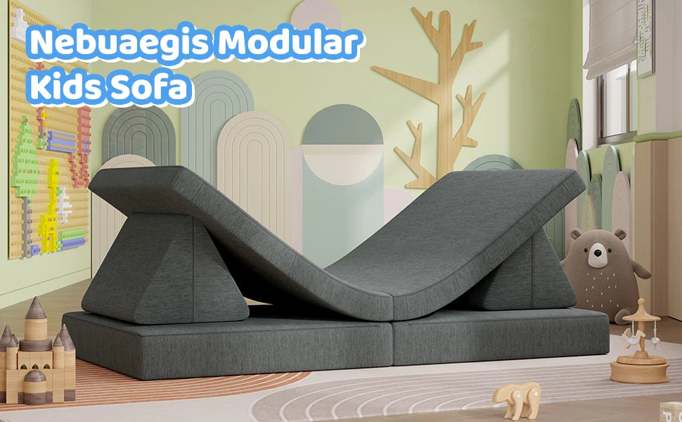 Foldable Sofa Children's Living Room Bedroom Folding Sofa Adjustable Backrest Single Backrest Office Chair Reclining Or Sitting