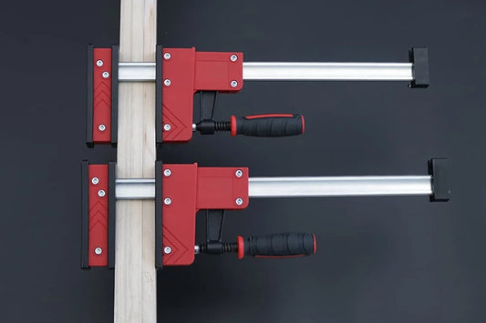 Heavy-duty Parallel F Clamps Bar Clamps 2pcs/set 400mm Length 95mm Throat Depth 700KG Clamp Force for Woodworking Metalworking