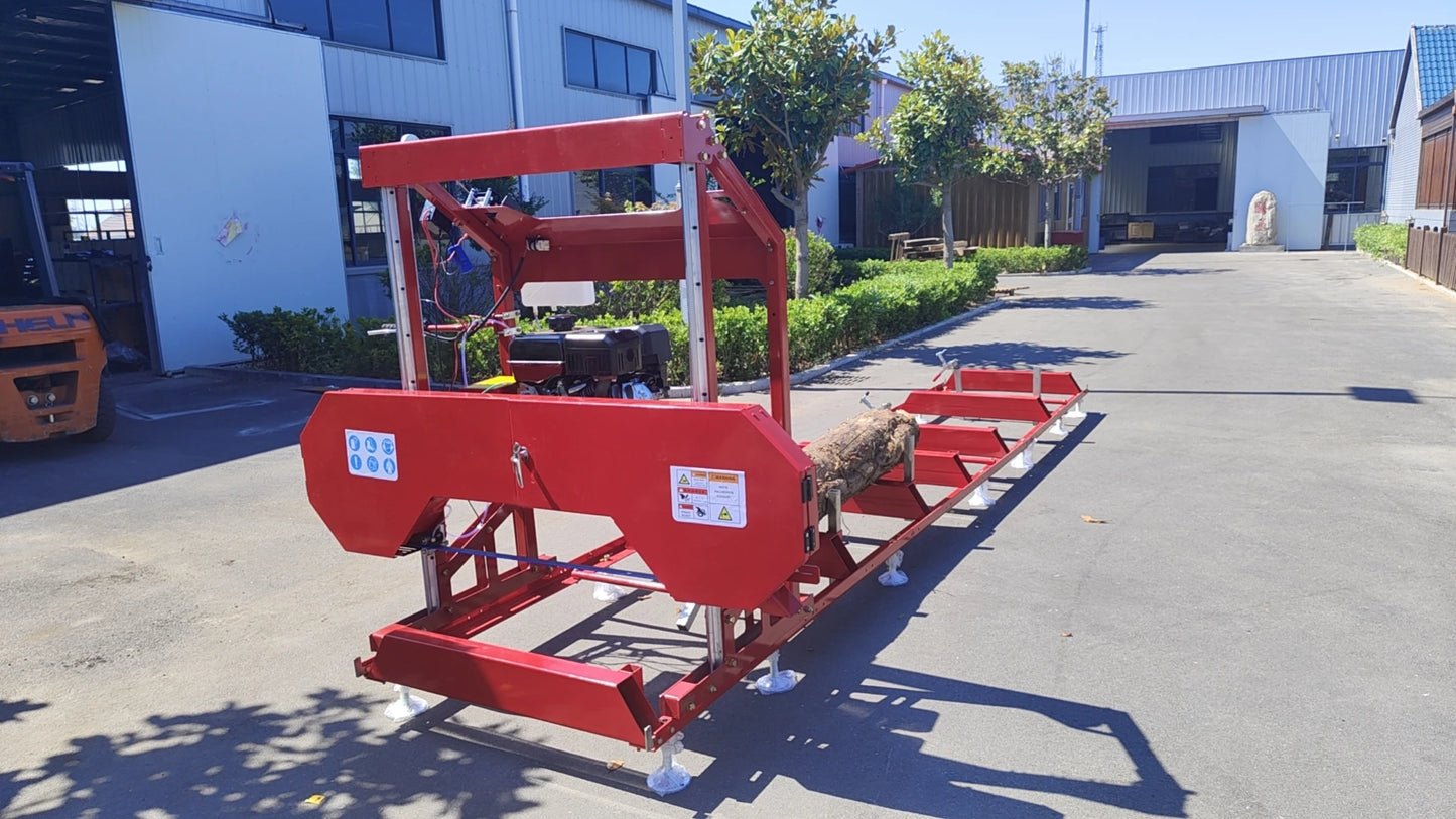 32″ Portable Sawmill 15HP 420cc RATO Gas Engines with E-Start Band Saw