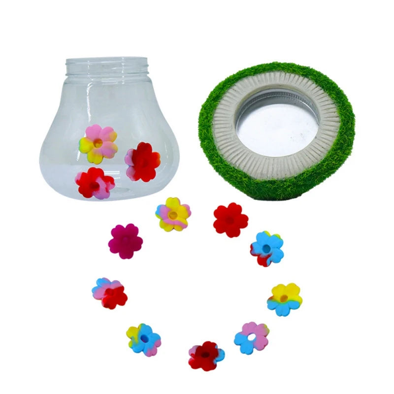 Outdoor Garden Hanging Hummingbird Water Feeders Ant Bee Proof Wind Chimes Humming Bird Feeder Backyard Bird Feeding Station