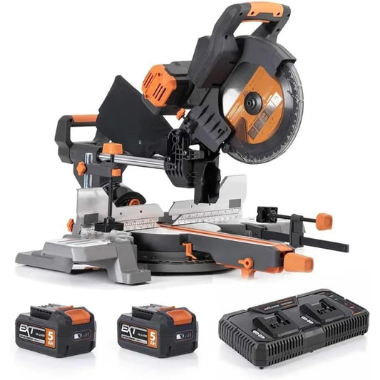 Free shipping - Cordless Dual Bevel Sliding Miter Saw,40V Brushless Motor,48° Bevel, 50° Miter,Compact & Lightweight - Hot Sale.