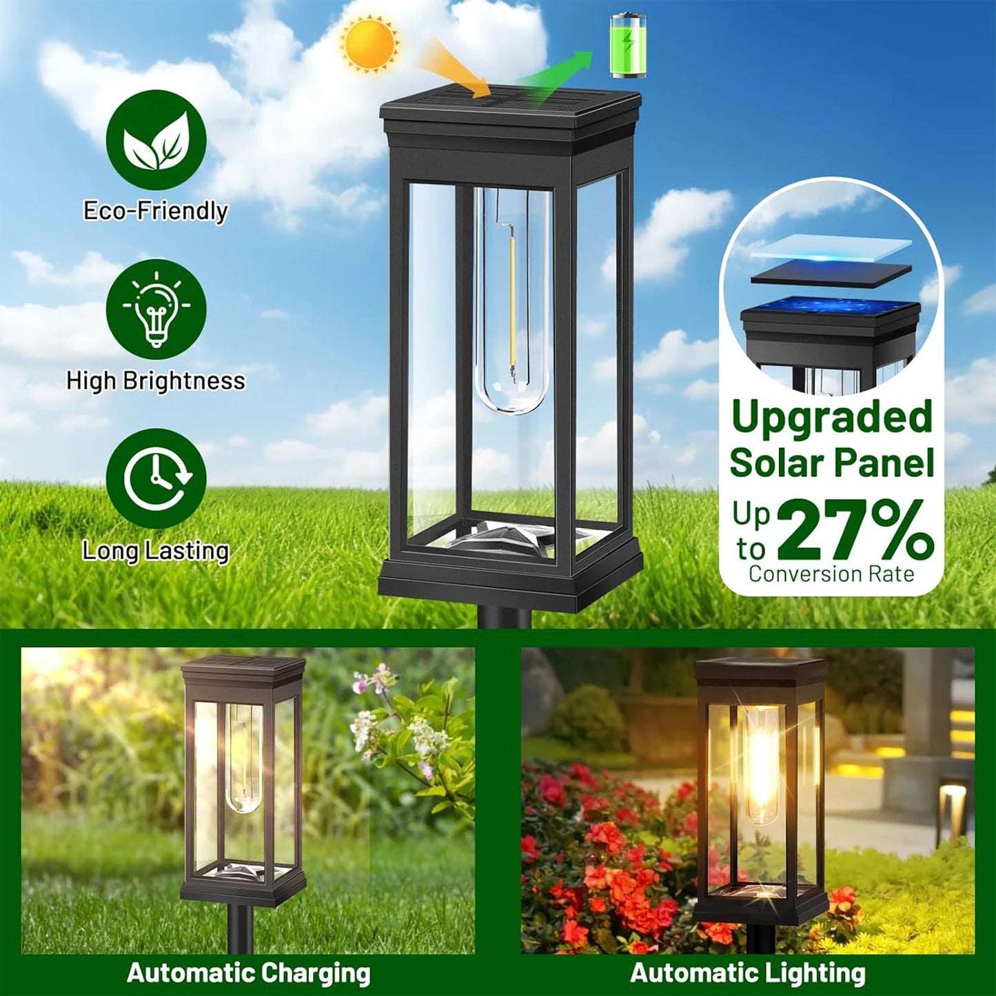Solar Garden Lamp Outdoor Ground Lamp Landscape Lamp  Solar Lawn Lamp Landscape Decorative