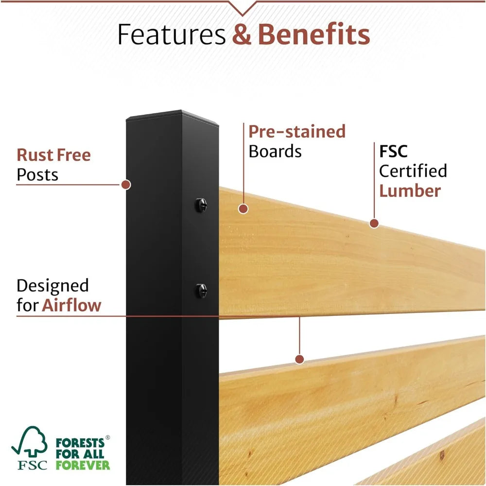 Charleston Cedar Privacy Screen No Dig Enclo 42in H 38in W