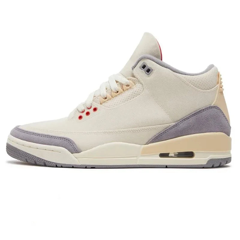 Designer 3 Shoes Sneakers 3 Blue Mens Womens 3s Black Cement Lvory Fear Pack Shoe Midnight Navy Woman Brown shoes