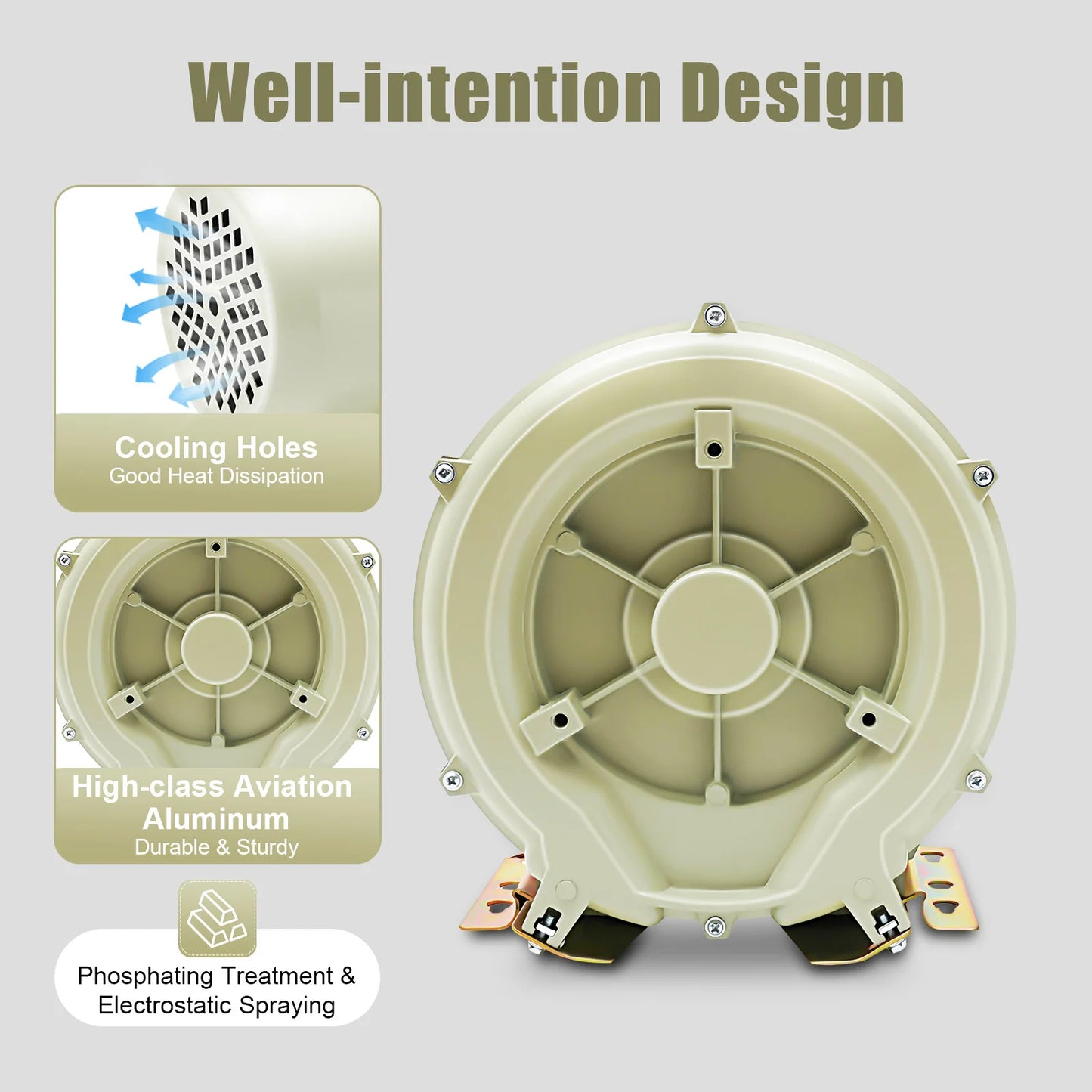 Aquaculture Vortex High Pressure Air Blower for Aquarium Seafood Pond and Fish Tank Vortex Air