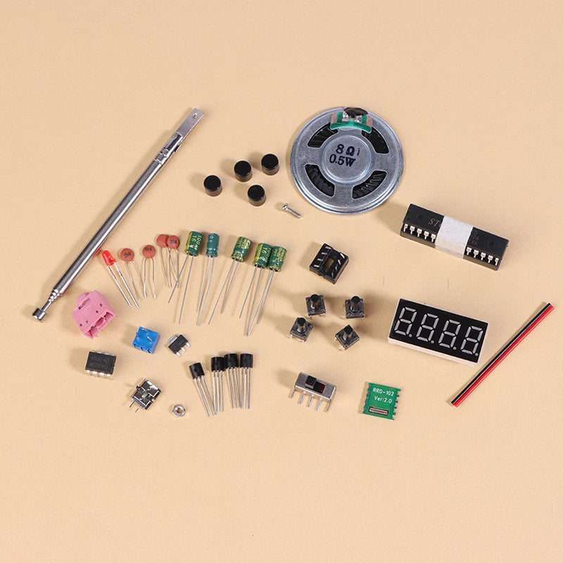 Do It Yourself FM Radio Kit With Digital Display 87 108MHz RDA5807S