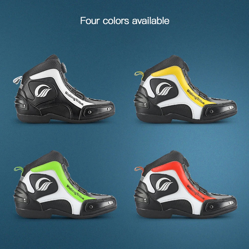 Motorcycle Riding Shoes With Lock Motorcycle Boots Mountain Bike Racing Anti-fall Summer Waterproof Breathable Casual Boots