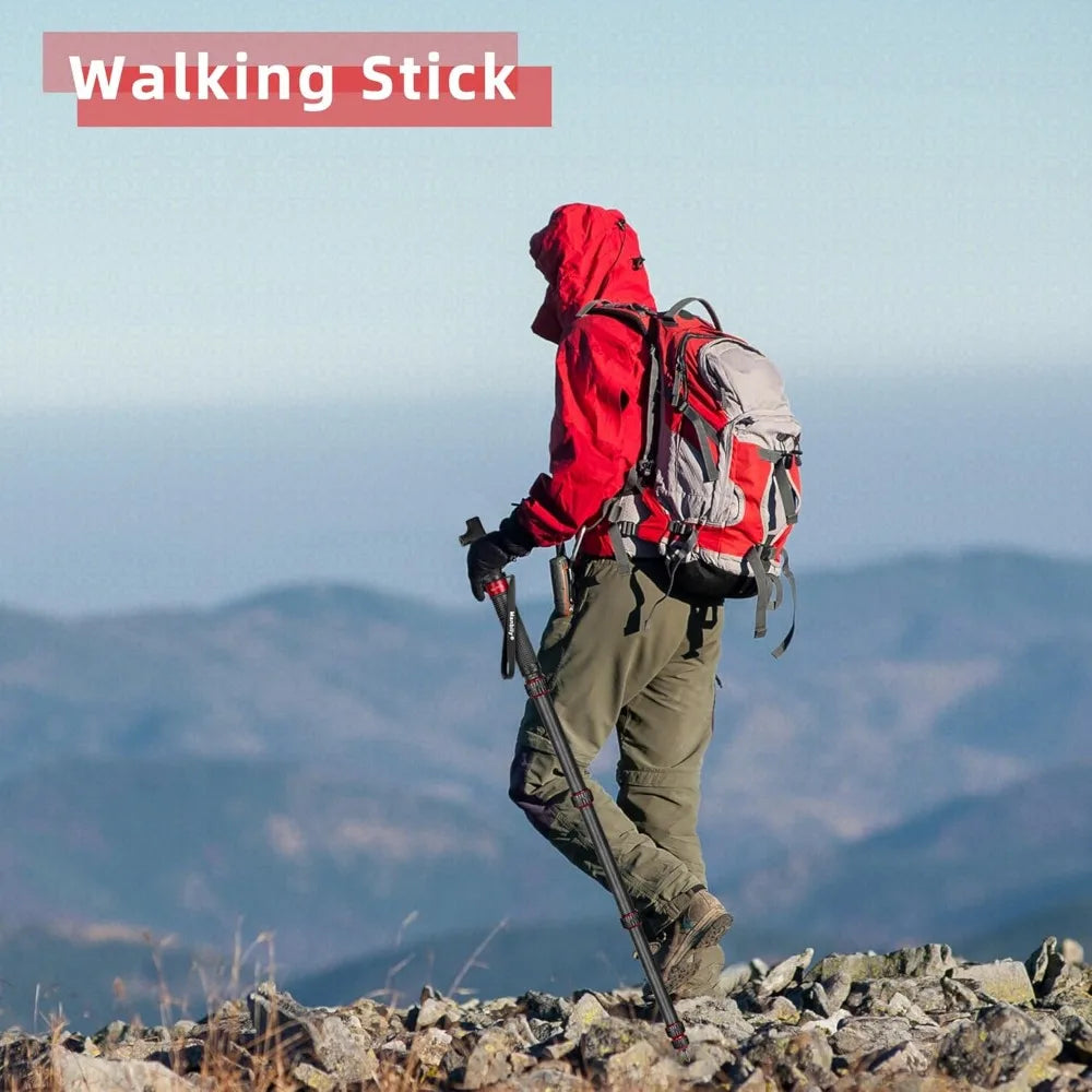 Manbily C777L 36mm Carbon Fiber Monopod With Walking Stick