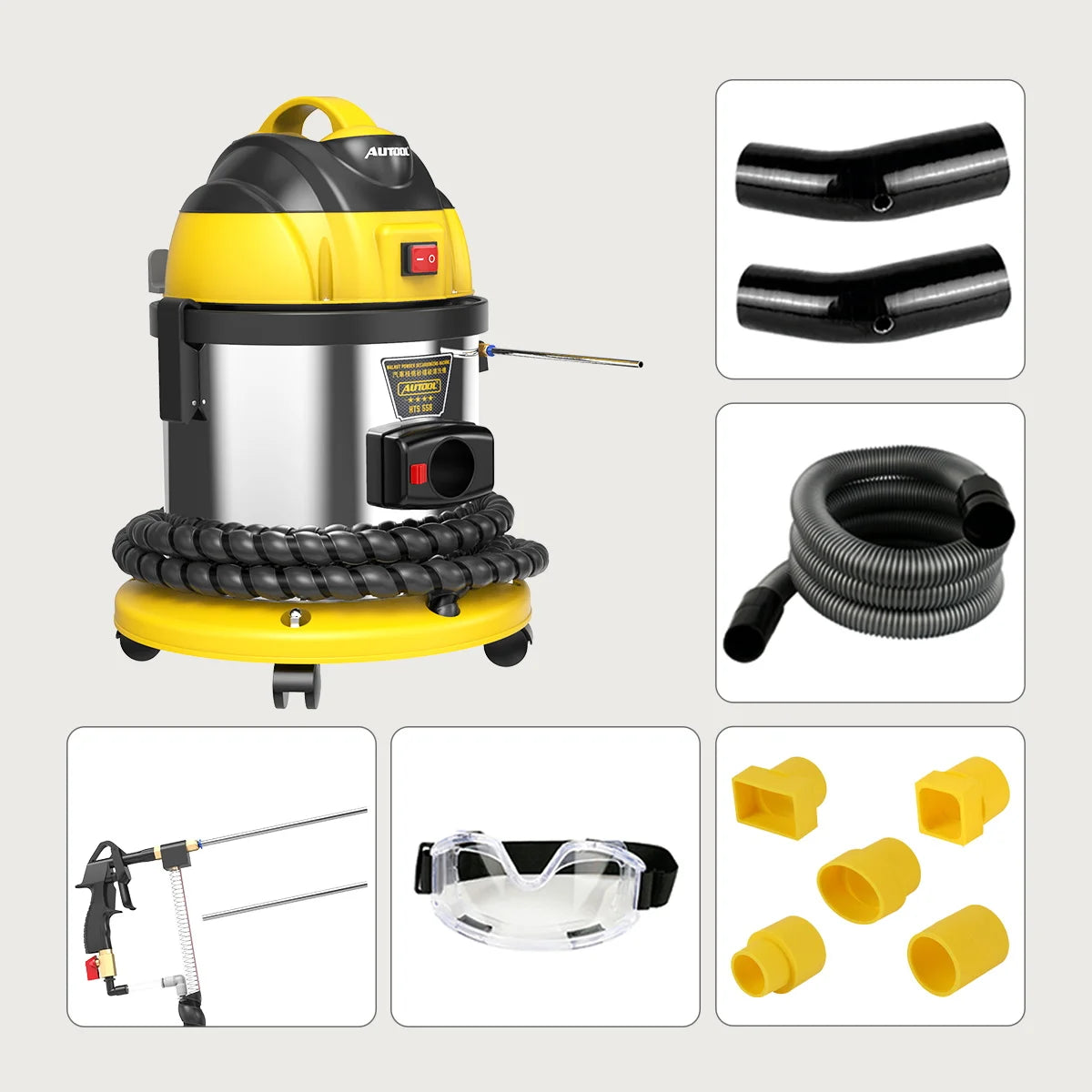 AUTOOL HTS558 Automotive Engine Intake Pipe Valve Clean Machine Carbon Deposits Cleaner Car Cleaning Tools Engine System Wash*