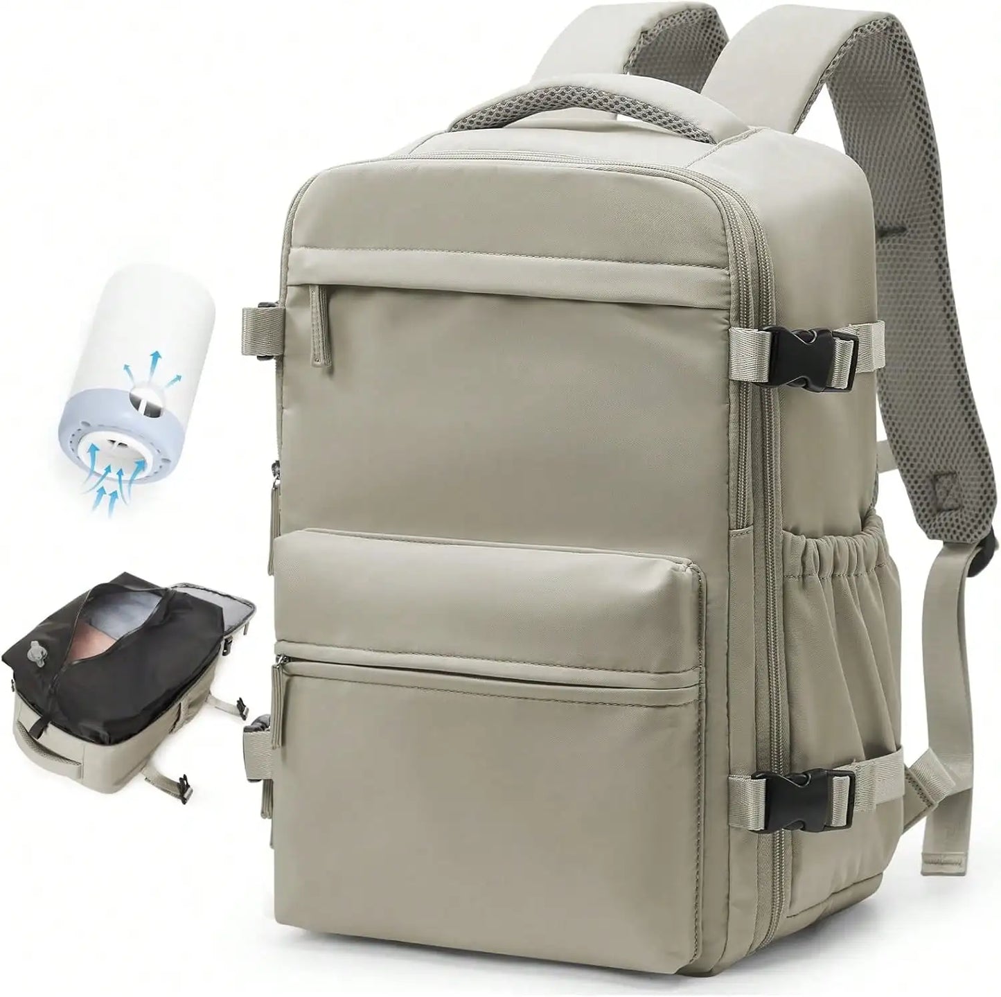 Vacuum Travel Backpack With Pump Flight Ready Carry On