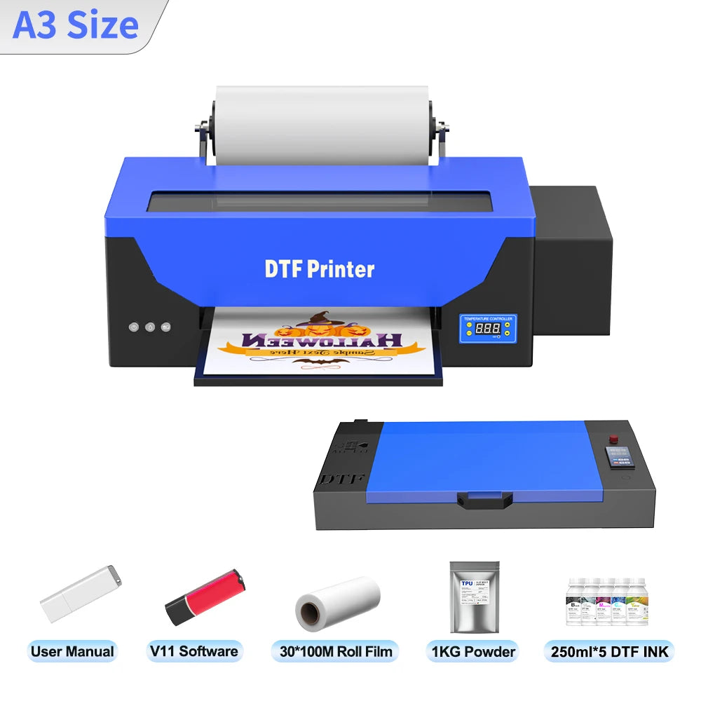 A3 DTF Printer/A3 XP600 DTF Printer/A4 L805 DTF Printer Printing Machine For T-shirt For Metal Wooden Direct Transfer Printer