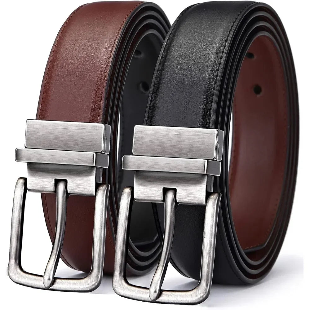 Reversible Belt 1.25 Inch For Men Gift Casual Dress Pants